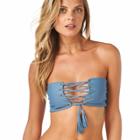 Montce Swim - Hampton Blue Corset Bikini Top
