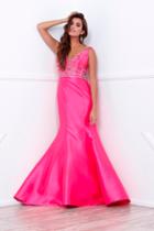 Nox Anabel - Sleeveless V-neck Beaded Bodice Mermaid Gown 8307