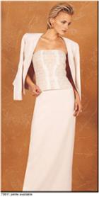 Daymor Couture - Three Piece Straight Across Column Dress 911