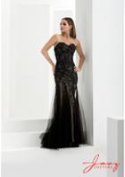 Jasz Couture - 5614 Dress In Black