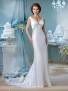 Enchanting By Mon Cheri - 216165 Sleeveless Beaded Empire Waist Bridal Dress
