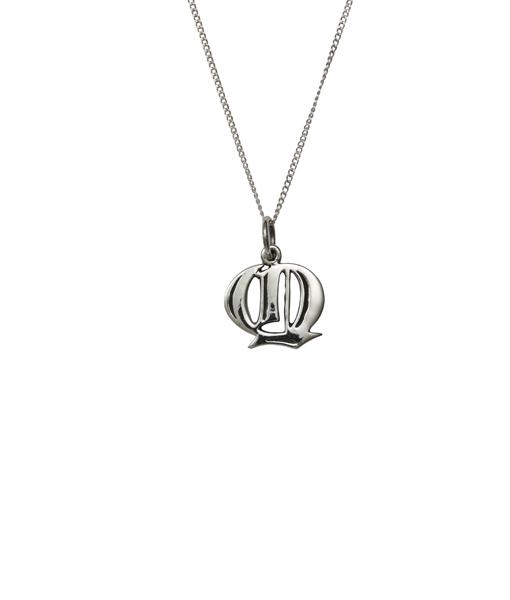 Femme Metale Jewelry - Love Letter Q Charm Necklace