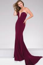 Jovani - Strapless Sweetheart Fitted Prom Dress 42842