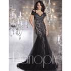 Panoply - Elaborately Embellished Tulle Sweetheart Trumpet Gown 44281