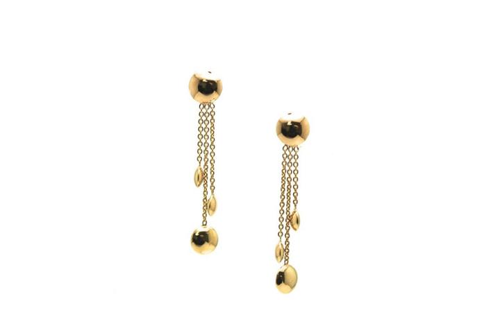 Tresor Collection - Lente Earrings In 18k Yellow Gold With Shiny Finish