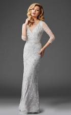 Clarisse - M6428 Surplice Style Sequin Embellished Evening Gown