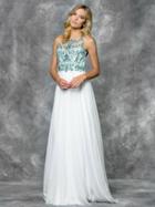 Colors Dress - 1653 Sheer Beaded Chiffon Evening Dress