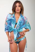 Ipanema Swimwear - Long Sleeve T-shirt Button-up