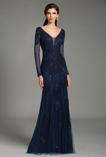 Feriani Couture - 26217 Sequined Sheer Evening Gown