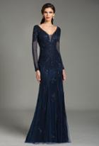 Feriani Couture - 26217 Sequined Sheer Evening Gown