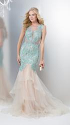 Colors Dress - 1343 Intricate Lace Illusion Mermaid Gown