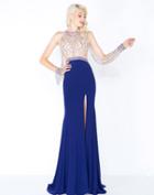 Mac Duggal - 40777m Geometric Cutout Jersey Dress