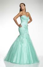 Tiffany Designs - 16040 Strapless Embellished Mermaid Gown