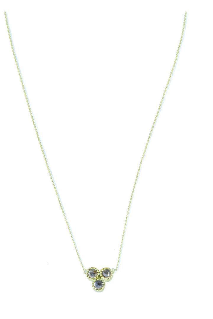 Nina Nguyen Jewelry - Trio Diamond 18k Gold Necklace