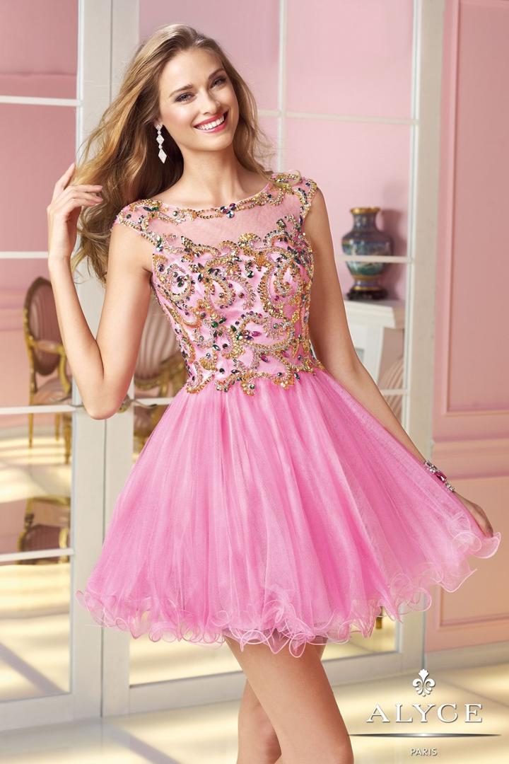 Alyce Paris Homecoming - 3579 Dress In Cosmopolitan Pink