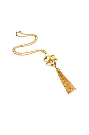 Ben Amun Long Pendant And Tassel Necklace In Gold