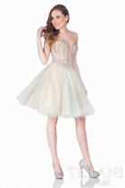 Terani Prom - Bejeweled Sweetheart Lace Up A-line Dress 1621h1092