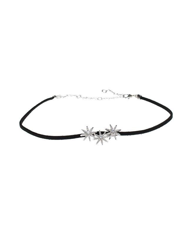 Cz By Kenneth Jay Lane - Triple Starburst Choker