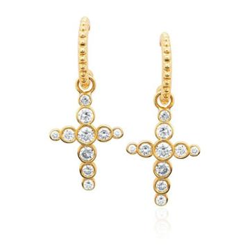Logan Hollowell - New! Diamond Celestial Cross Hoops