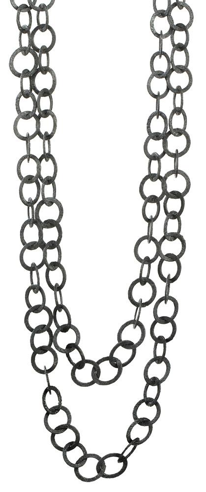Nina Nguyen Jewelry - Moon Medium Oxidized Necklace Style 1