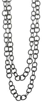 Nina Nguyen Jewelry - Moon Medium Oxidized Necklace Style 1