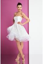 Terani Prom - 1721h4684 Strapless Ruffles Organza Cocktail Dress