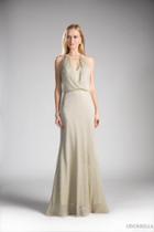 Cinderella Divine - Sleeveless Halter Neck Blouson Sheath Dress