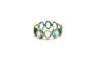 Tresor Collection - Sky Blue Topaz Stackable Ring Bands In 18k Yellow Gold