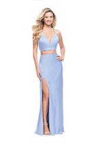 La Femme - 25599 Two Piece Strappy Fitted Dress