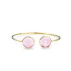 Margaret Elizabeth - Faceted 2 Stone Bangle Pink Amethyst