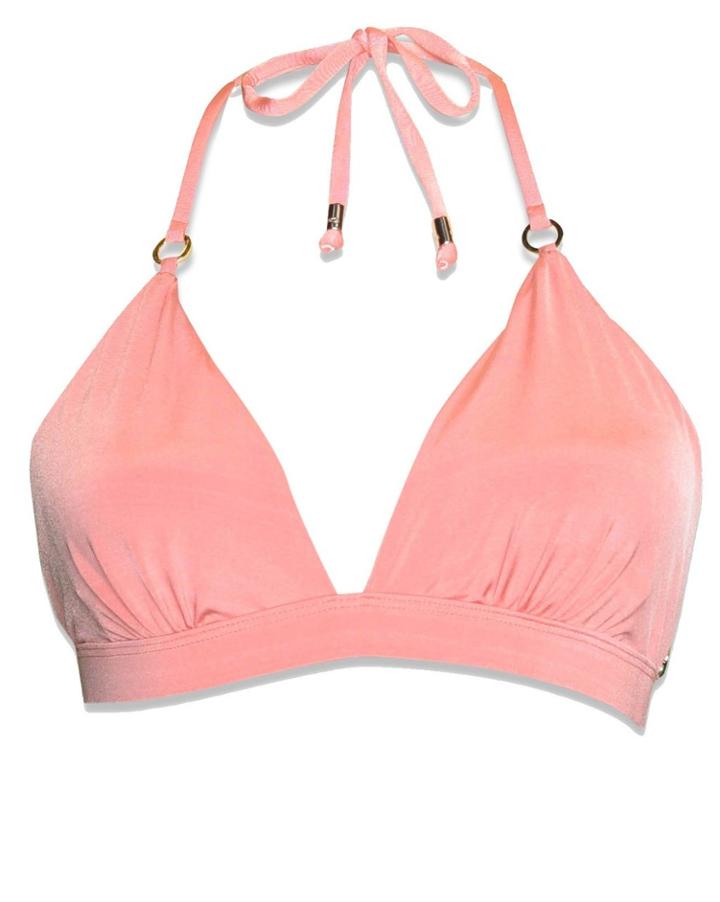 Nicolita Swimwear - Wide Triangle Bikini Top In Coral