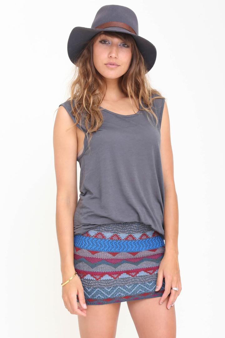 Goddis - Lacie Mini Skirt In Malaysian Mist