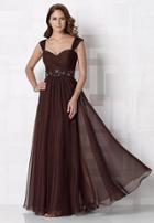 Cameron Blake By Mon Cheri - 212677 Long Dress In Dark Cocoa