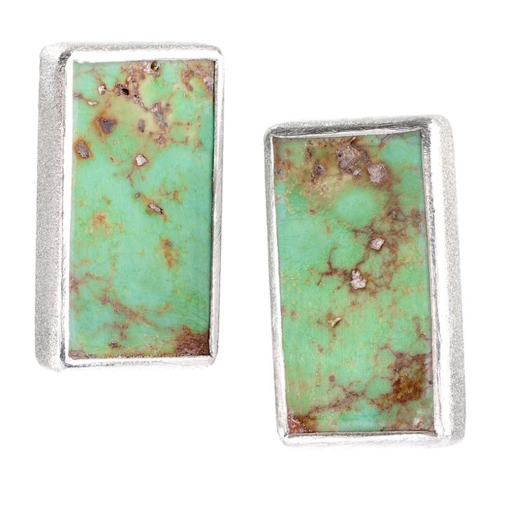 Nina Nguyen Jewelry - Nirvana Turquoise Silver Earrings