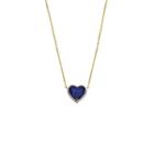 Logan Hollowell - New! Floating Heart Shaped Sapphire Necklace