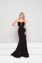 Glow By Colors - G779 Sweetheart Scuba Dress With Detachable Skirt