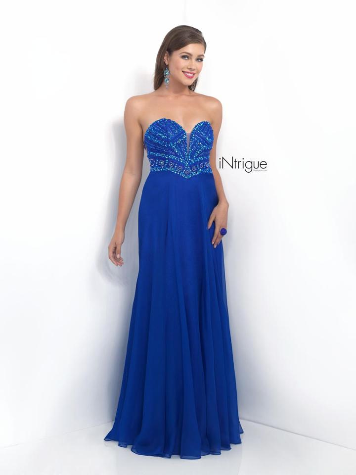 Intrigue - Embellished Plunging Sweetheart A-line Dress 160