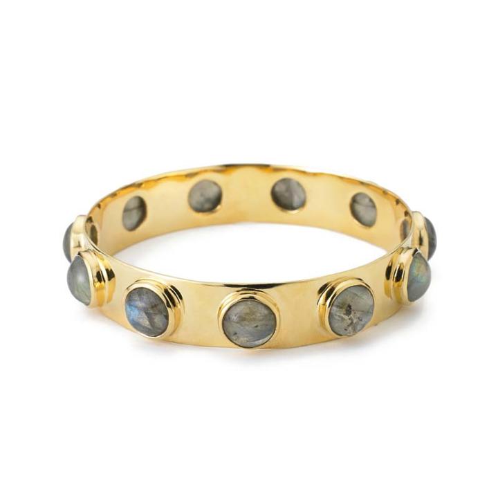 Margaret Elizabeth - 10 Stone Bangle Labradorite