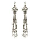 Ben-amun - Deco Crystal Elysia Drop Post Earrings