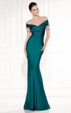Tarik Ediz - Ruched Off-shoulder Gown 92434