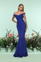 Zoey Grey - 31219 Off Shoulder Illusion Lace Paneled Mermaid Gown