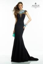 Alyce Paris Claudine - 2558 Long Dress In Black Multi