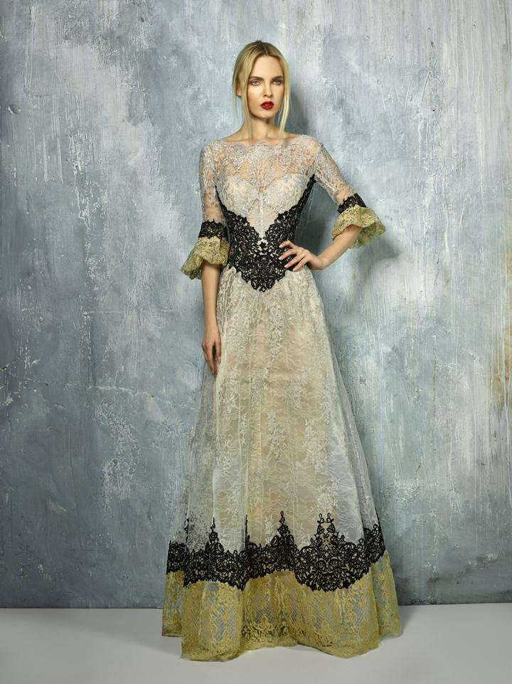 Beside Couture By Gemy - Bc1285 Lace Illusion Bateau A-line Dress