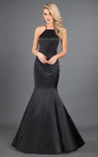 Rachel Allan Couture - 8280 Halter Matte Satin Mermaid Dress