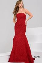 Jovani - Elegant Prom Gown In Asymmetrical Ruching 37102