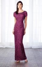 Cameron Blake - 217637 Laced Scoop Neck Sheath Dress