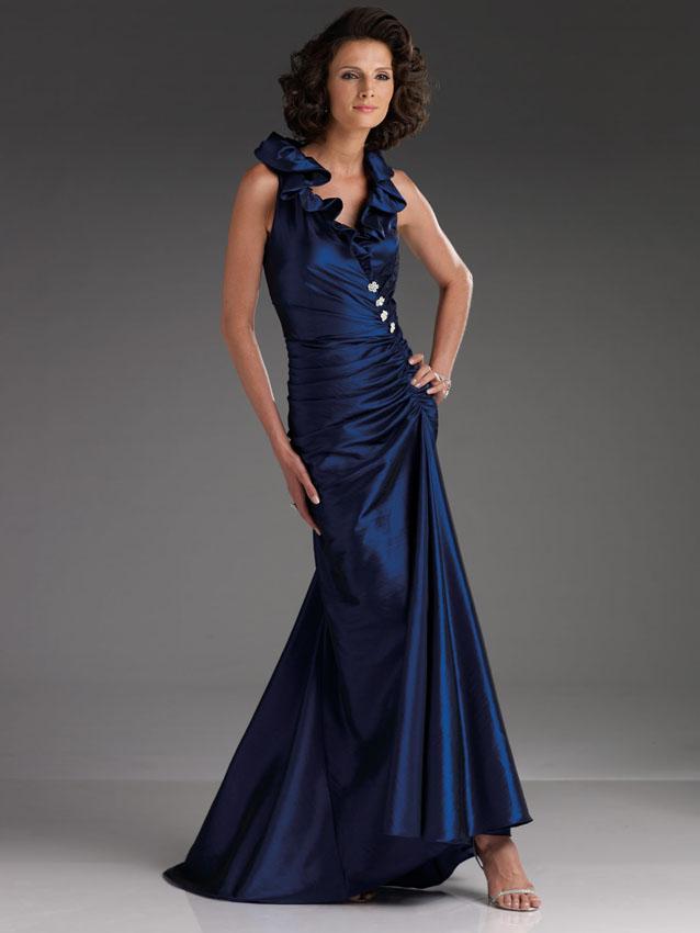 Cameron Blake By Mon Cheri - 110607 Long Dress In Sapphire