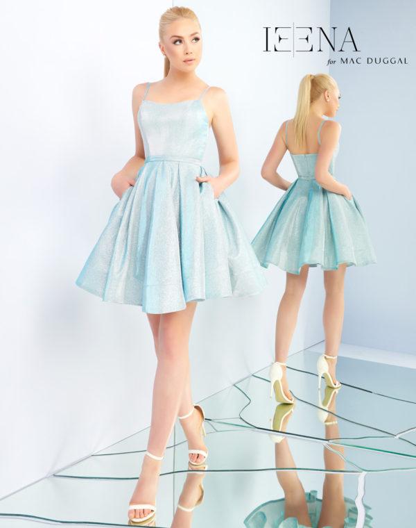 Ieena Duggal - 25982i Fitted Scoop A-line Cocktail Dress