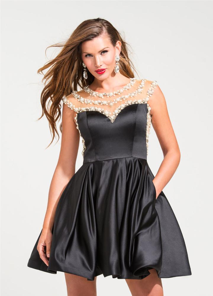 Ashley Lauren - 4027 Sweetheart Illusion Back Cocktail Dress