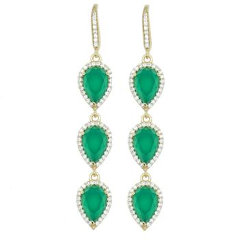 Rachael Ryen - Emerald Pave Drops